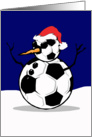 Soccer Ball Christmas Card