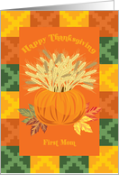 Harvest First Mom Happy Thanksgiving Card