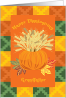 Harvest Grandfather Happy Thanksgiving Card