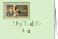 Christmas gift thank you, Aunt card