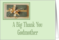 Christmas gift thank you,Godmother card