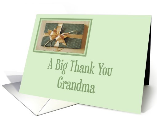 Christmas gift thank you,Grandma card (578749)