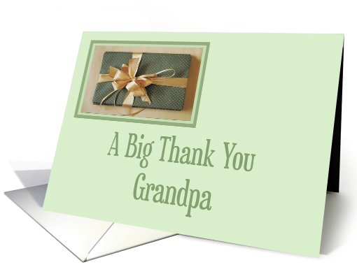 Christmas gift thank you,Grandpa card (578755)