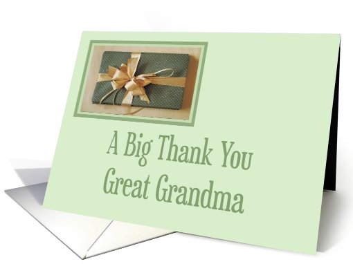 Christmas gift thank you,Great Grandma card (579071)