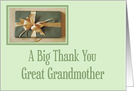Christmas gift thank you,Great Grandmother card