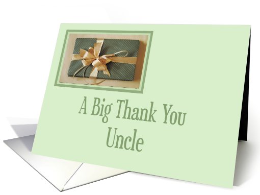 Christmas gift thank you,Uncle card (579089)