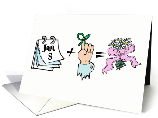 I Remembered Your January 8th Anniversary card (591271)