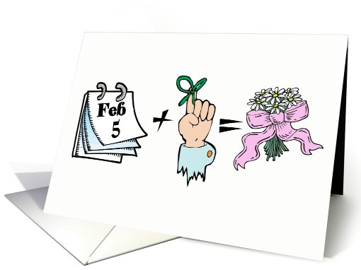 I Remembered Your February 5th Anniversary card (591547)