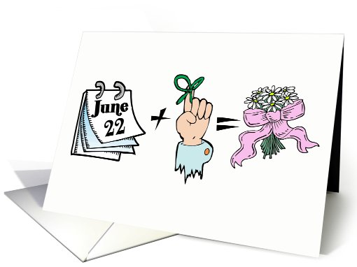 I Remembered Your June 22nd Anniversary card (592201)