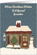 Warm Christmas Wishes To A Special Grandma card