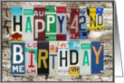 License Plates Happy 42nd Birthday Card