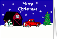 Classic Truck Christmas Card