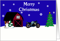 Sportbike Christmas Card