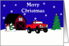 Big Truck Christmas Card