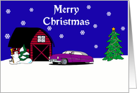 Lead Sled Christmas Card