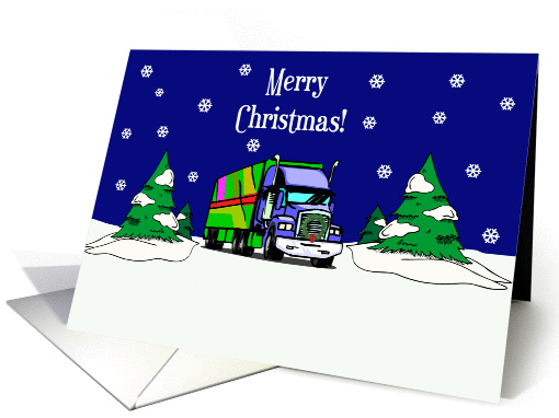 18 Wheeler Christmas card (117832)