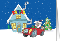 Convertible Santa Christmas Card