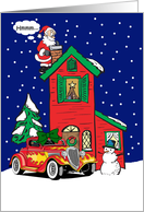 A Hot Rod Christmas Card