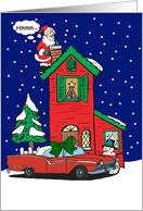 A Classic Car Christmas Card