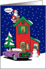 Muscle Car Christmas Card