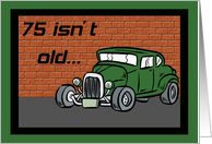 Hot Rod 75th Birthday Card