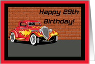 Hot Rodders 29th Birthday Card