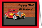 Hot Rodders 31st Birthday Card