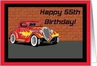 Hot Rodders 55th Birthday Card