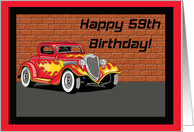 Hot Rodders 59th Birthday Card