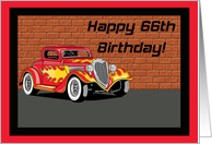 Hot Rodders 66th Birthday Card