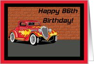 Hot Rodders 86th Birthday Card