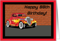 Hot Rodders 88th Birthday Card