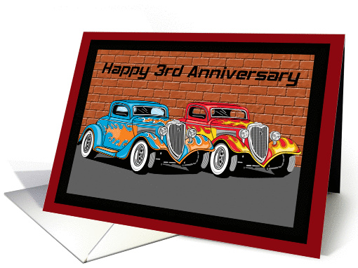 Hot Rods 3rd Anniversary card (368836)