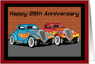 Hot Rods 26th Anniversary Card