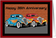 Hot Rods 36th Anniversary Card