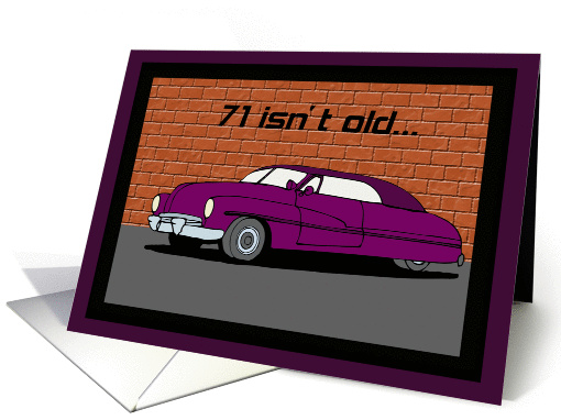 Lead Sled 71st Birthday card (369492)