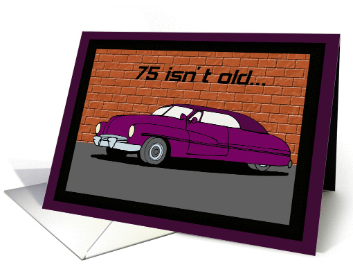 Lead Sled 75th Birthday card (369498)