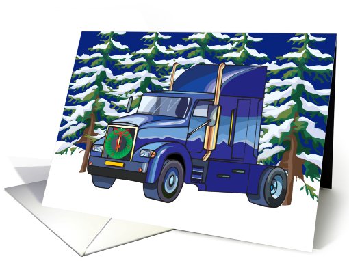 Tractor Trailer Holiday card (499474)