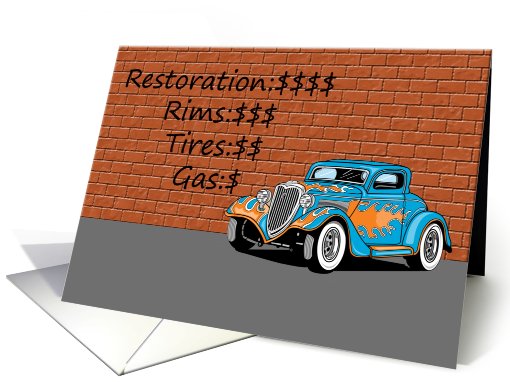 Finishing Hot Rod Resto Project Congratulations card (583385)