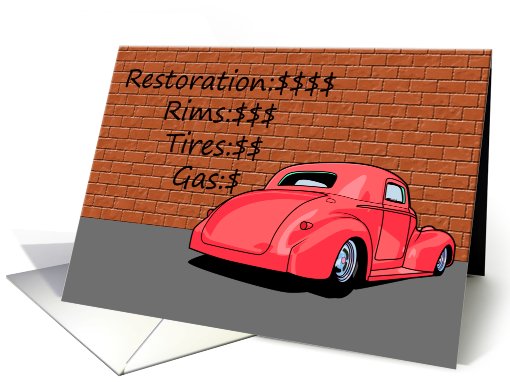 Finishing Hot Rod Resto Project Congratulations card (583389)
