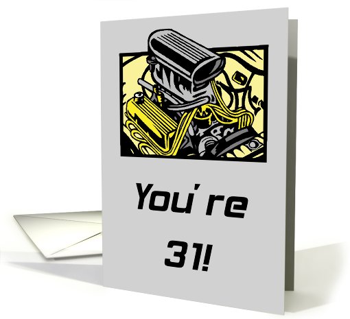 Getting Older Blows 31st Birthday card (589656)
