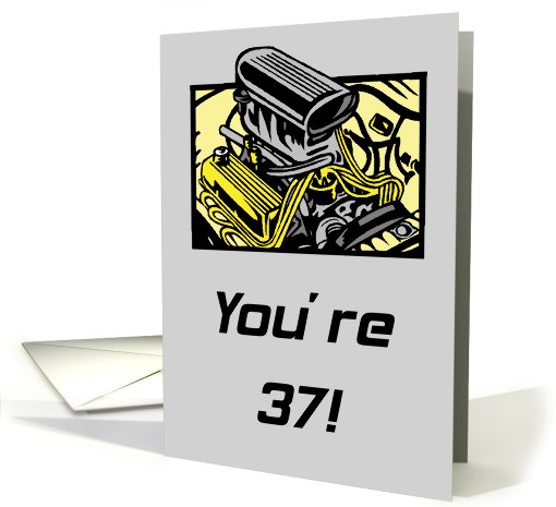 Getting Older Blows 37th Birthday card (589664)