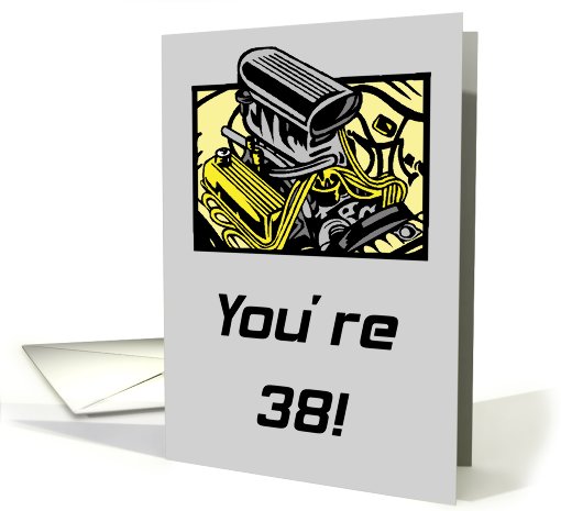 Getting Older Blows 38th Birthday card (589666)