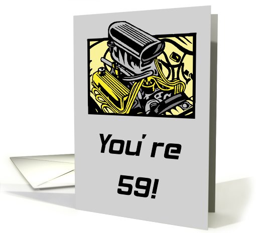 Getting Older Blows 59th Birthday card (589701)