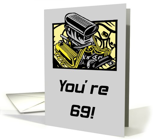 Getting Older Blows 69th Birthday card (589712)