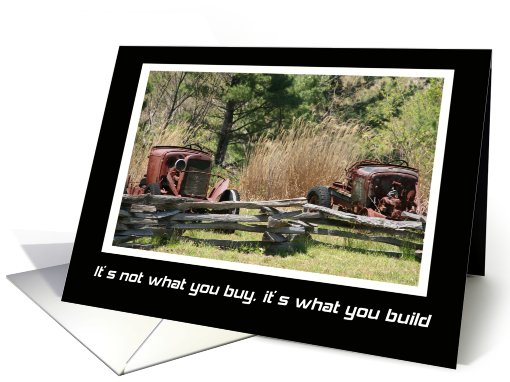 What You Build Blank card (589729)