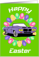 Muscle Car Easter Card