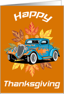 Hotrod Thanksgiving Card
