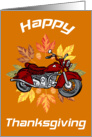 Motorcycle Thanksgiving Card