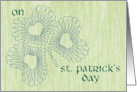St Patrick’s Day card with blessing card